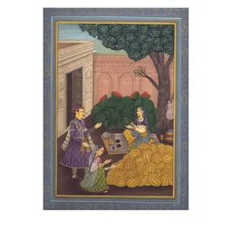 Exotic India Paper Wall Rectangle Paintings Wall Art -9.89 x 12.89 In-image-30