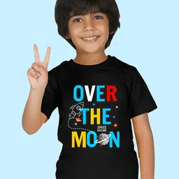 NUSYL Boys Typography Printed CottonT-shirt-picture-18