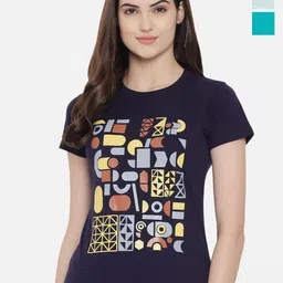 Fabflee Regular Fit Pack Of 3 Printed Round Neck Cotton T-shirt-picture-28