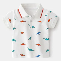 StyleCast Boys Printed Polo Collar Pure Cotton T-shirt-picture-21