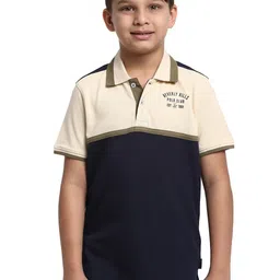Beverly Hills Polo Club  Boys Typography Polo Collar Short Sleeves Pure Cotton T-shirt-picture-58