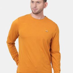 t-base Men Yellow Solid Cotton T-shirt-picture-22