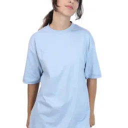 ZU Round Neck Cotton Oversized T-shirt-picture-29
