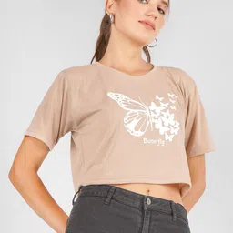 MIMID Women Typography Printed Drop-Shoulder Sleeves T-shirt-picture-44