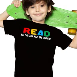 BRATMA Boys Round Neck Short Sleeves Typography Printed Causal Tshirt-picture-51