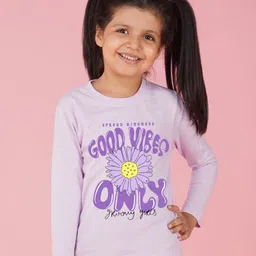 NUSYL Girls Typography Printed Long Sleeves T-shirt-image-21