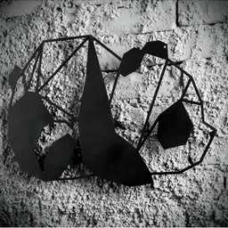 Gojeeva Black 1 Piece Wood Wall Paintings image 2