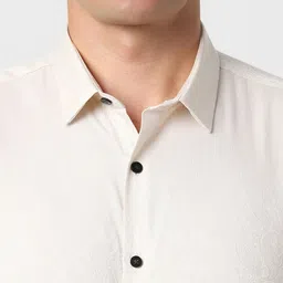 van heusen V Dot Men Spread Collar Ethnic Motifs Printed Cotton Formal Shirt image 4