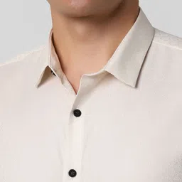 van heusen V Dot Men Spread Collar Abstract Printed Cotton Slim Fit Formal Shirt image 5