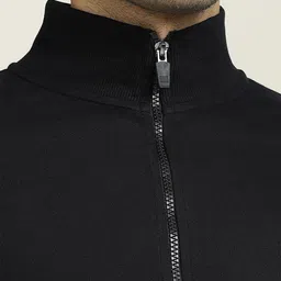 XYXX Mock Collar Cotton Antimicrobial Front-Open Sweatshirt image 3