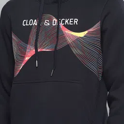 Cloak & Decker Men Cotton Printed Hooded Sweatshirt image 3