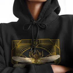 FFLIRTYGO Women Printed Hooded Sweatshirt image 4