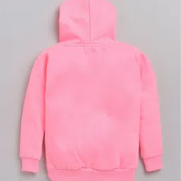 Lazy Shark Girls Graphic Printed Cotton Hooded Pullover image 2