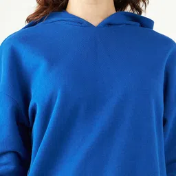 Strong And Brave Hooded Cotton Sweatshirt image 2