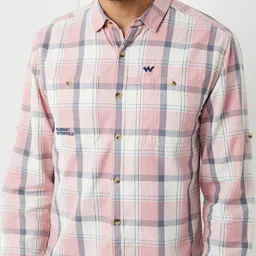 Wildcraft Relaxed Checked Spread Collar Cotton Curved Casual Shirt image 3