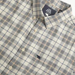 THE BEAR HOUSE Checked Slim Fit Pure Cotton Shirt image 3