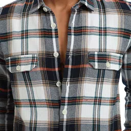 Banana Club Classic Slim Fit Tartan Checked Cotton Casual Shirt image 2