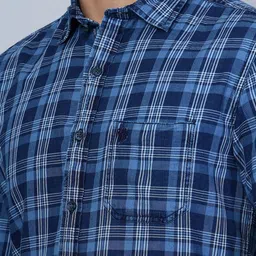 Cantabil Tartan Checked Smart Cotton Casual Shirt image 2