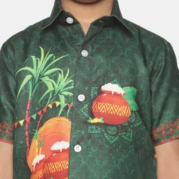 Sethukrishna Boys Printed Casual Shirt image 4