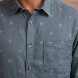 Crocodile Comfort Ethnic Motif Printed Cotton Casual Shirt image 2