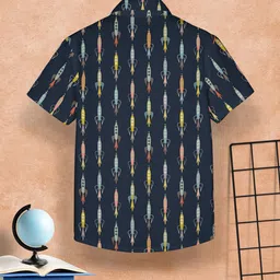 HELLCAT Boys Opaque Printed Casual Shirt image 2