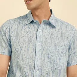 Fabindia Men Abstract Printed Spread Collar Casual Shirt image 2