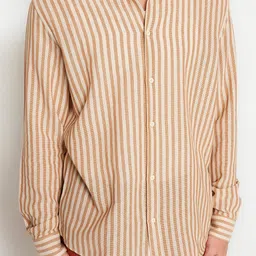 Trendyol Striped Spread Collar Casual Shirt image 2