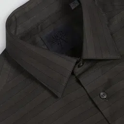 Arrow Horizontal Striped Pure Cotton Formal Shirt image 5