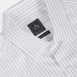 Arrow Men Slim Fit Striped Formal Cotton Shirt image 2