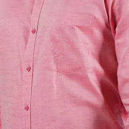 Ramraj Men Pure Cotton Solid Full Sleeve Formal Shirt image 2