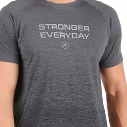 REDESIGN Typography Printed Raglan Sleeves Training or Gym Dry Fit T-shirt image 2