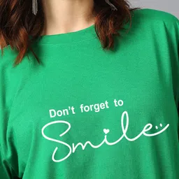 Kotty Typography Printed Oversized T-shirt image 5