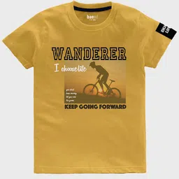 BAESD Boys Pack of 3 Typography Printed Pure Cotton T-shirts image 3