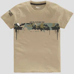 BAESD Boys Pack Of 3 Typography Printed Pure Cotton T-shirt image 5