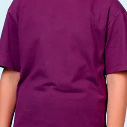 NUSYL Boys Graphic Printed Drop Shoulder Sleeves Oversized T-shirt image 3