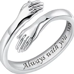 university trendz Alloy Rhodium, Silver Plated Ring-picture-11