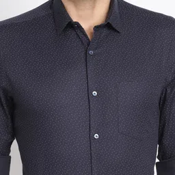 Turtle Modern Slim Fit Micro Ditsy Printed Pure Cotton Formal Shirt image 3