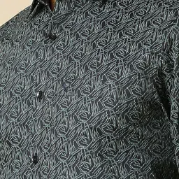 Allen Solly Abstract Printed Slim Fit Cotton Formal Shirt image 3