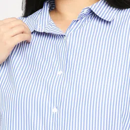 Style Quotient Plus Size Striped Smart Formal Shirt image 2