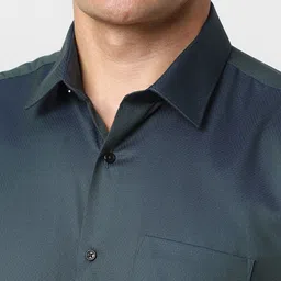 Van Heusen Men Spread Collar Textured Cotton Formal Shirt image 4