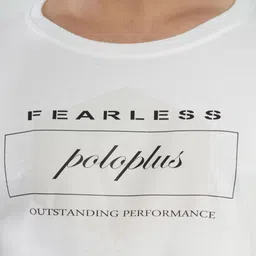 Polo Plus Men Typography Printed Bio Finish Applique T-shirt image 2