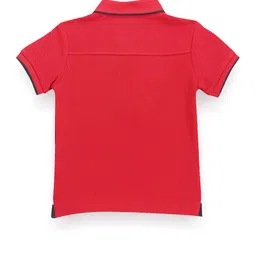 U.S. Polo Assn. Kids Boys Polo Collar Applique T-shirt image 2