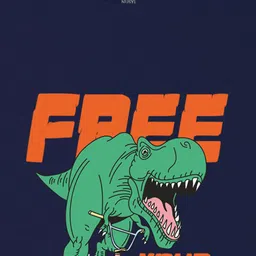 NUSYL Boys Graphic Printed Round Neck T-shirt image 3