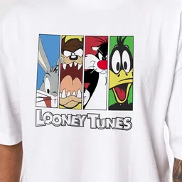 BAESD Graphic Printed Oversized Drop-Shoulder Sleeves Cotton Casual T-shirt image 4