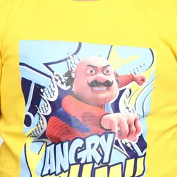 V-Mart Boys Motu Patlu Printed Cotton T-Shirt image 2