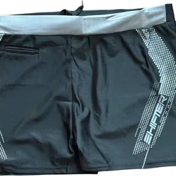 aster Men's & Boys' Printed Swim Shorts Trunks Costume | 4-Way Stretch | Quick Dry Printed Men Trunk Black Swimsuit image 1