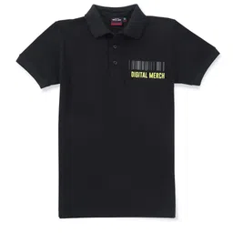 Gini and Jony Boys Typography Printed Polo Collar Cotton T-shirt image 4