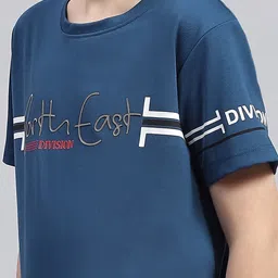 Monte Carlo Boys Typography Printed Round Neck Cotton T-shirt image 2