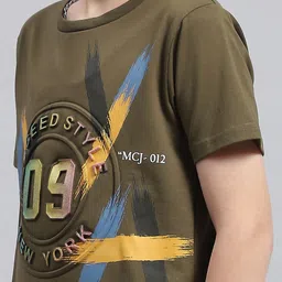 Monte Carlo Boys Typography Printed Round Neck Cotton T-shirt image 2