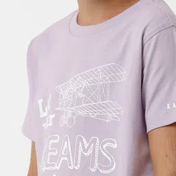 KATE & OSCAR Boys Typography Printed Pure Cotton T-shirt image 2